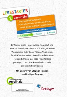 Lesestarter, Lesestufe 1: Große Fibelschrift, einfache Wörter. Empfohlen 1.-3. Klasse. Geschichte über Kurt und Einhörner.