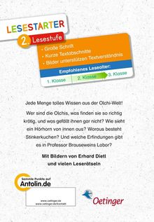 "LESESTARTER 2. Lesestufe: Große Schrift, kurze Textabschnitte, Bilder. Empfohlen 1. bis 3. Klasse. Mit Erhard Dietl."