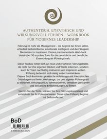 AUTHENTISCH, EMPATHISCH UND WIRKUNGSVOLL FÜHREN – WORKBOOK FÜR MODERNES LEADERSHIP. Oben ein spiralförmiges Logo.
