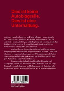 Andreas Croonenbroeck: Dialog. Gespräche über Autismus., Buch