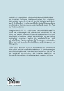 Ralf Schönert: Zwischen Aufklärung und Revolution, Buch