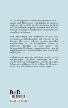 Jürg Ritzmann: Halbwahrheiten ganz neu erfunden, Buch