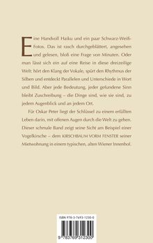 Oskar Peter: Kirschbaum vorm Fenster, Buch