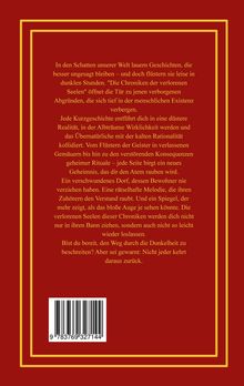 Joshua Köhler: Die Chroniken der verlorenen Seelen, Buch