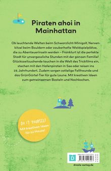 Piraten ahoi in Mainhattan. Wege für Familienabenteuer in Frankfurt. DIY-Ideen. Enthält kleine Illustrationen: Insel, Boot.