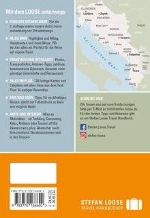 "Mit dem LOOSE unterwegs" bietet detaillierte Reisetipps, Karten und nachhaltige Ideen. Karte zeigt Balkanregion.
