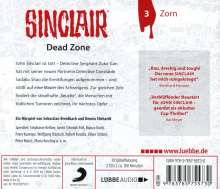 Dennis Ehrhardt: Sinclair - Dead Zone (Folge 03) Zorn, 2 CDs