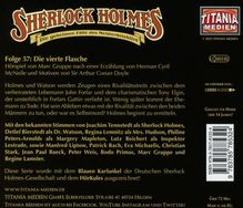 Sherlock Holmes - Folge 57. Die vierte Flasche, CD
