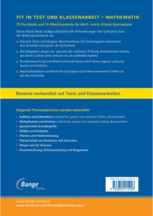 Christine Kestler: Fit in Test und Klassenarbeit - Mathematik 5./6. Klasse Gymnasium, Buch