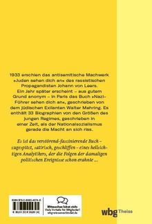 Walter Mehring: Nazi-Führer sehen dich an, Buch