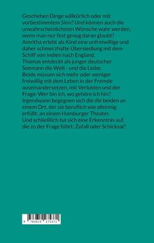 Geschichten über Amritha und Thomas, die Verluste und das Finden ihrer Bestimmung im Hamburger Theater erleben. Farbe: Türkis.