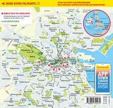 Übersicht einer Stadtkarte von Dublin mit Hervorhebungen von Sehenswürdigkeiten und Entfernungsangaben.