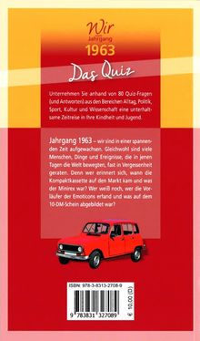 Matthias Rickling: Wir vom Jahrgang 1963 - Das Quiz, Buch