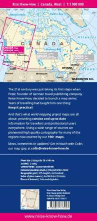 Reise Know-How Landkarte Kanada West 1 : 1.900.000, Karten