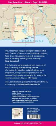 Reise Know-How Verlag Peter Rump: Reise Know-How Landkarte Ghana, Togo (1:600.000), Karten