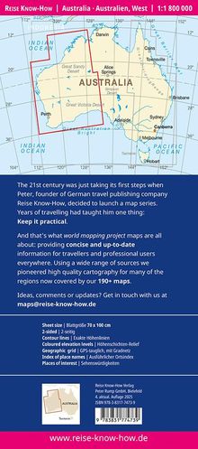 Reise Know-How Australien, West / Australia, West (1:1.800.000), Karten