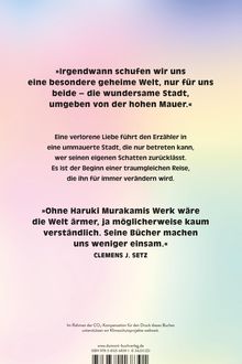 Haruki Murakami: Die Stadt und ihre ungewisse Mauer, Buch