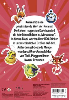 Miraculous: Mein großer Kwami-Block - Stickern und Malen, Buch