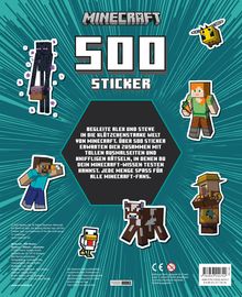 Panini: Minecraft: 500 Sticker- Stickern - Rätseln - Ausmalen, Buch