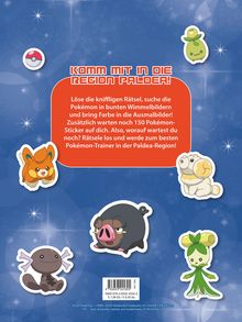 Pokémon: Willkommen in Paldea!: Suchen - Rätseln - Stickern - Malen, Buch