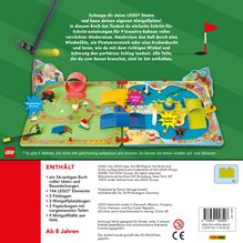 „Schnapp dir deine LEGO® Steine und baue deinen eigenen Minigolfplatz!“ Enthält ein 56-seitiges Buch voller Ideen. Ab 8 Jahren.