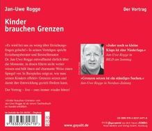 Jan-Uwe Rogge: Kinder brauchen Grenzen. Der Vortrag, CD