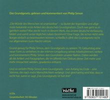 Das Grundgesetz gelesen und kommentiert von Philip, 5 CDs