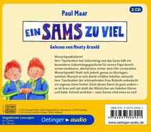 Paul Maar: Ein Sams zu viel (2 CD), CD