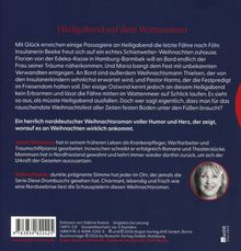 "Heiligabend auf dem Wattenmeer" steht oben. Es folgen eine Buchbeschreibung, ein Autorentext über Janne Mommsen und Infos zu Sabine Kaacks Lesung. Unten ist ein kleines Logo.