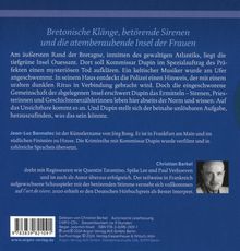 "Bretonische Klänge, betörende Sirenen und die atemberaubende Insel der Frauen" steht oben. Unten ist eine Autoreninfo.