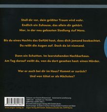"Stell dir vor, dein größter Traum wird wahr. Bis du das Gefühl hast, dass dich jemand beobachtet. Ein Mörder." Text auf schwarzem Hintergrund.