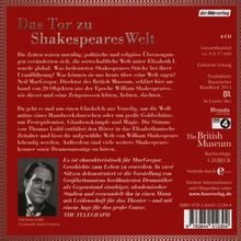 Neil MacGregor: Shakespeares ruhelose Welt, 5 CDs