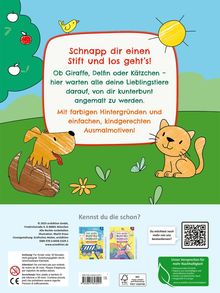 Mein großes buntes Malbuch - Tiere, Buch