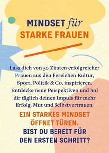 Mindset für starke Frauen, Buch