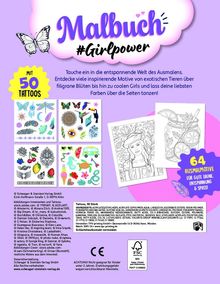 Schwager &amp; Steinlein Verlag: Malbuch Girlpower mit 50 Tattoos, Buch