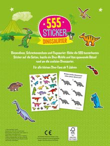 555 Sticker Dinosaurier, Buch