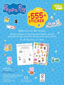 Peppa Pig 555 Sticker, Buch