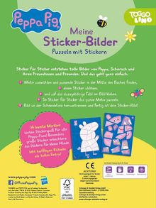 Schwager &amp; Steinlein Verlag: Peppa Pig Meine Sticker-Bilder. Puzzeln mit Stickern, Buch