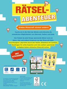 Schwager &amp; Steinlein Verlag: Rätsel-Abenteuer für Minecraft-Fans, Buch