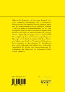 Rechtliche Herausforderungen der Klimaanpassung, Buch