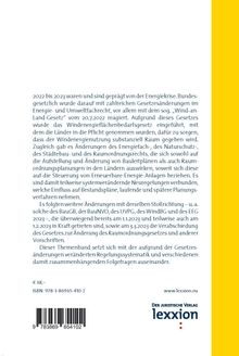 Energetische gesetzliche Vorgaben und damit verbundene Änderungen des Städtebau- und Raumordnungsrecht 2022/2023, Buch