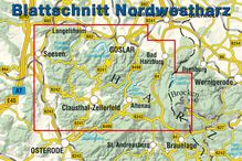 Nordwestharz - Weltkulturerbe Oberharzer Wasserwirtschaft, Karten