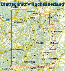 Hochsauerland, Karten