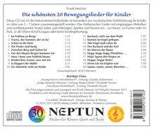 Frank Metzner: Die schönsten 20 Bewegungslieder für Kinder, CD