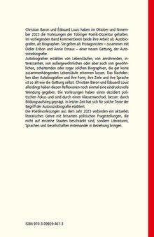 Christian Baron: Um sein Leben schreiben - Texte zu Herkunft und Zukunft, Buch