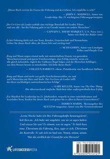 Texte voller empfehlender Zitate von bekannten Autoren und Führungspersönlichkeiten, vor blauem Hintergrund. Unten links ein weißes Logo von LifeSuccess Media. Unten rechts ein ISBN-Barcode.