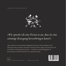 Text: „Wie spreche ich eine Person so an, dass sie eine stimmige Bewegung hervorbringen kann?“ Zwei stilisierte Figuren tanzen.