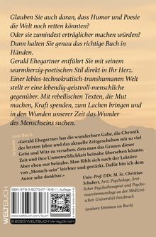 Gerald Ehegartner: Menschsein, Buch