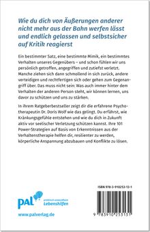 Doris Wolf: Ab heute kränkt mich niemand mehr, Buch