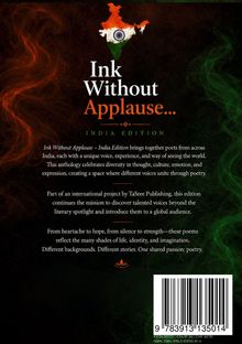 "India Edition" - Poesie-Anthologie, einzigartige Stimmen, Vielfalt feiern. Emotionen, Identität, Leidenschaft: Poesie. Indien Karte oben.